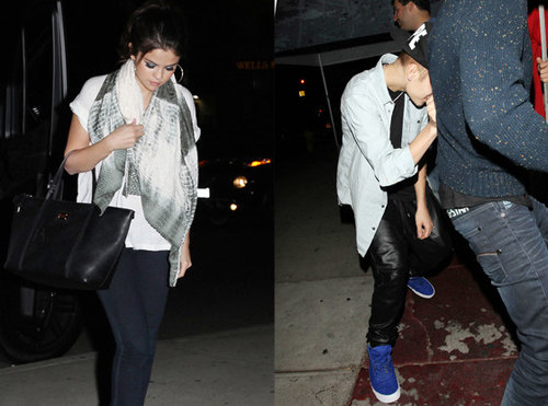Justin qua đêm tại nhà Selena