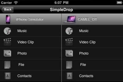 SimpleDrop - ứng dụng chia sẻ dữ liệu dễ dàng cho iPhone