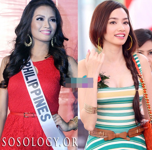 Hoa hậu Philippines giống Trúc Diễm như chị em song sinh